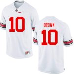 Men's Ohio State Buckeyes #10 Corey Brown White Nike NCAA College Football Jersey Lightweight SVQ7744JW